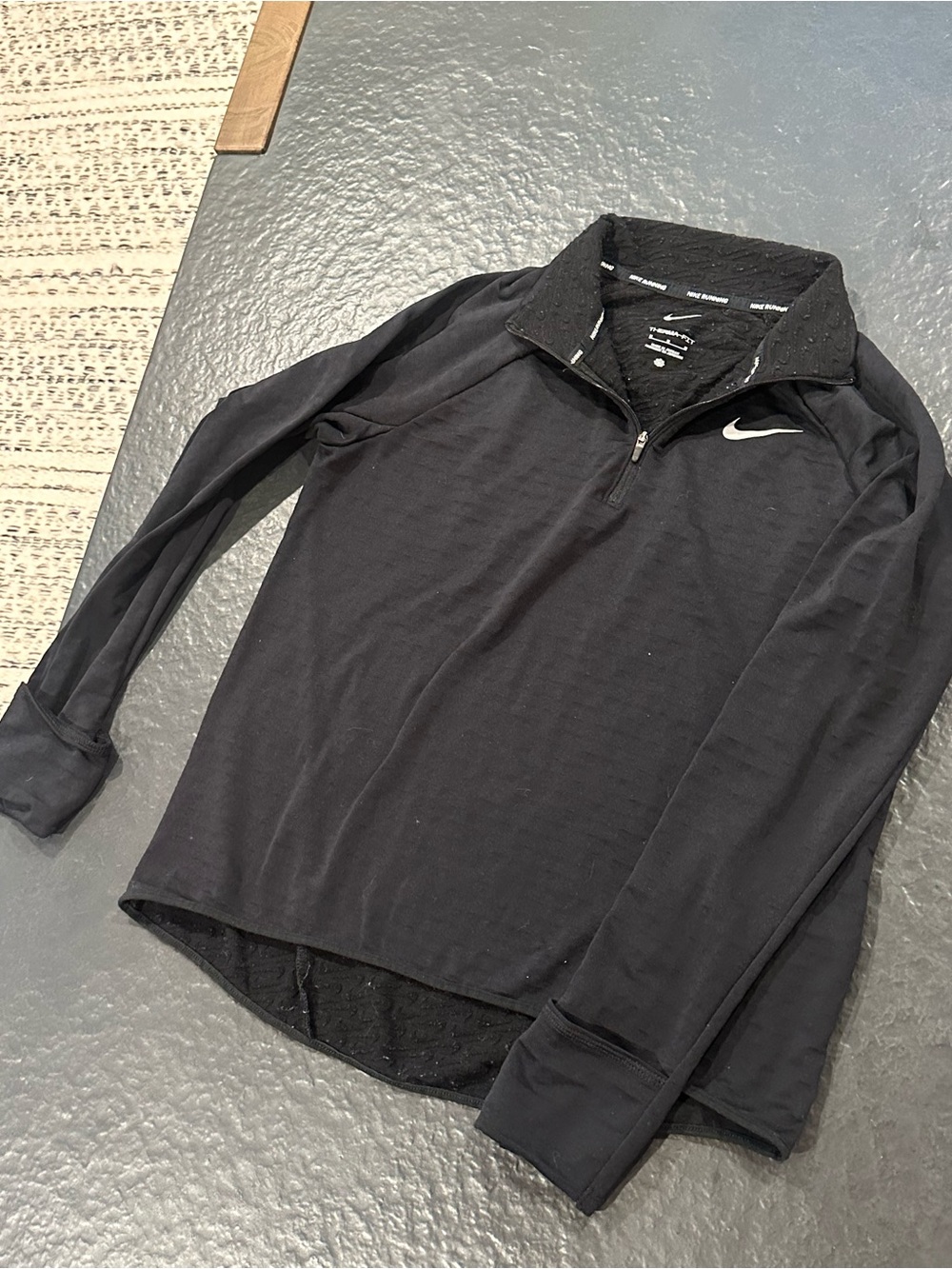 Nike Black Therma-FIT Running Half-Zip Pullover